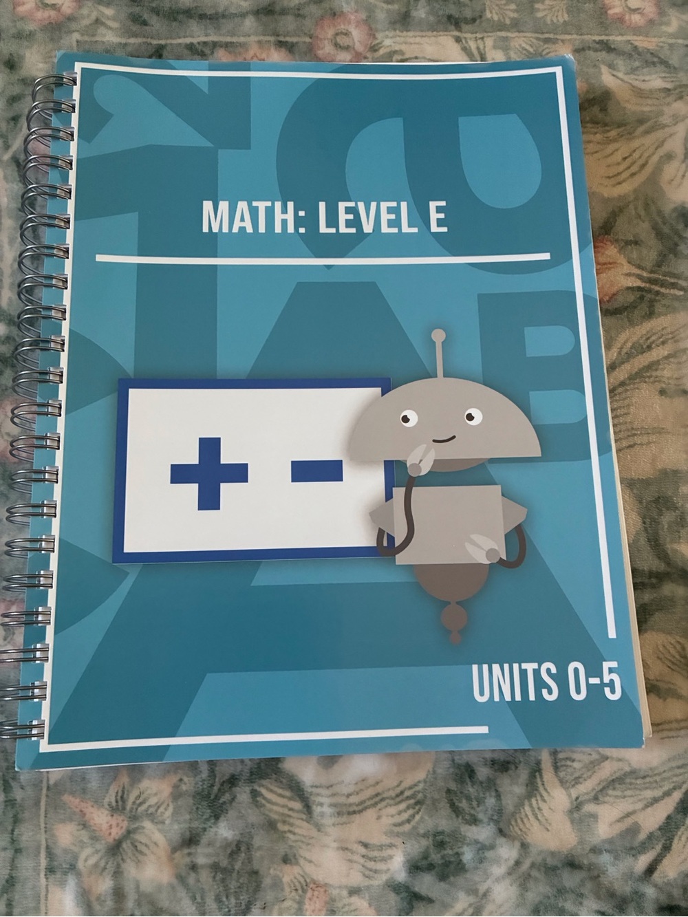 Mia Academy Math level E Unit 0-5 workbook